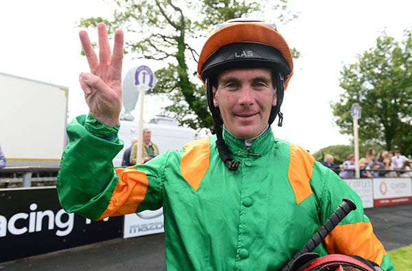 Kodiqueen gave jockey Gary Carroll his third winner of the day