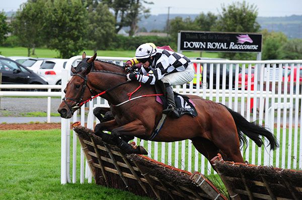 Make The Switch, near side, jumps the last with Zalika