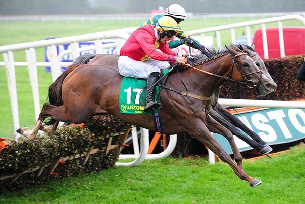 Miss Mcilroy (Kevin Brouder, nearside) beat Demi Plie and Darragh O'Keeffe