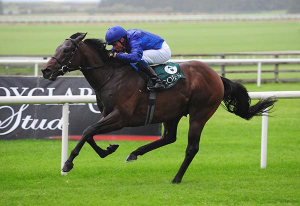 Pinatubo won the Group 1 National Stakes by nine lengths