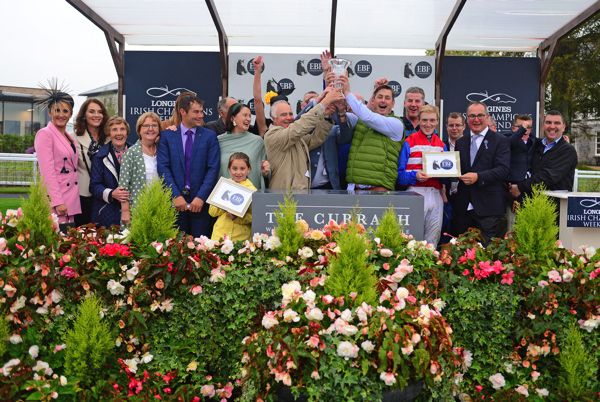 Connections of One Cool Poet after winning the Irish EBF Northfields handicap at the Curragh last year
