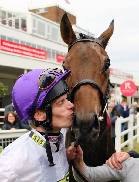 Summer Sands and Barry McHugh after their big Redcar success