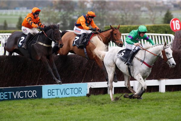 West Approach and Robbie Power (left) on their way to victory at Cheltenham