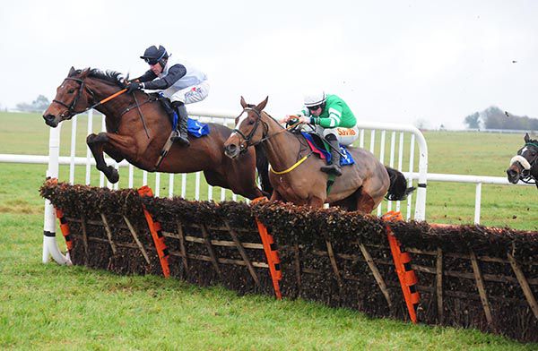 French Dynamite (Robbie Power) leads from Pienta (Sean Flanagan)