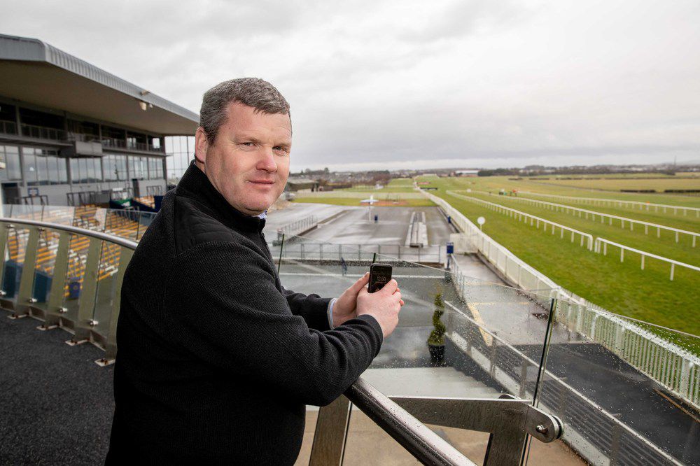 Gordon Elliott at Naas today. Photo by Morgan Treacy (Inpho)