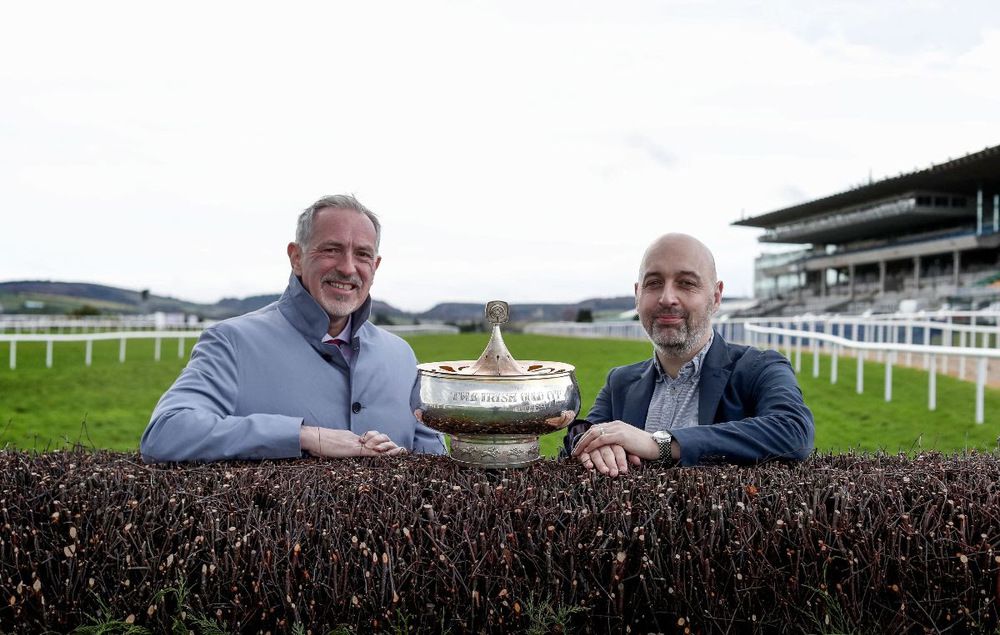 Leopardstown CEO Tim Husbands and Paul Mallon of Paddy Power Bookmakers
