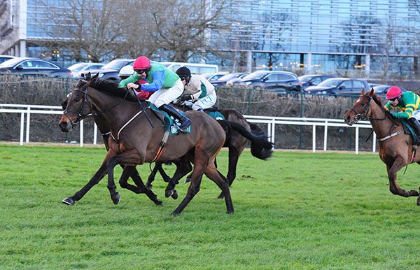 Conor and Glamorgan Duke winning at Leopardstown