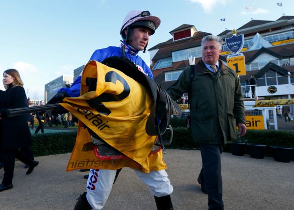 Harry Cobden (left) with Paul Nicholls