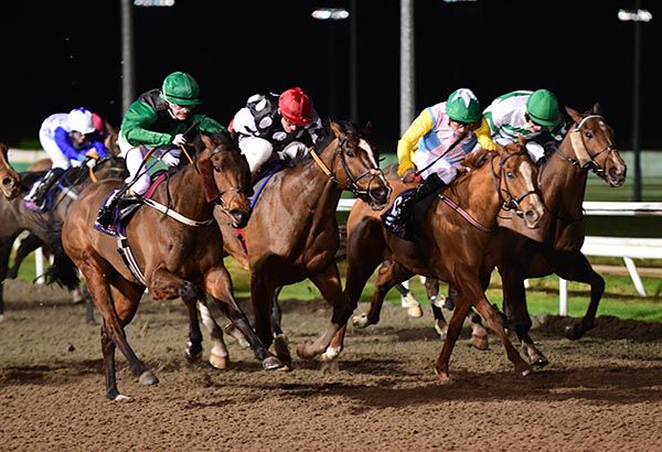 Black and green silks Nicole Smyth wins on Pegasus Bridge