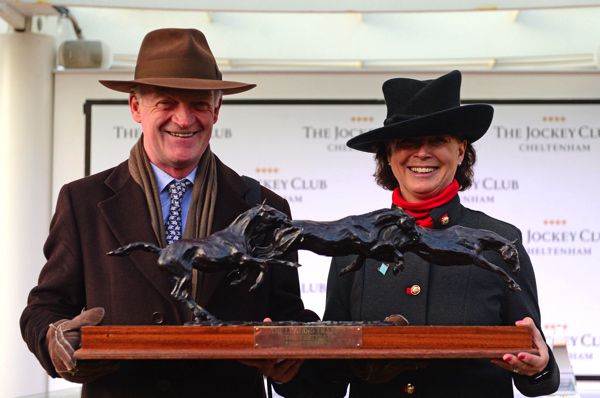 Willie Mullins pictured with his wife Jackie