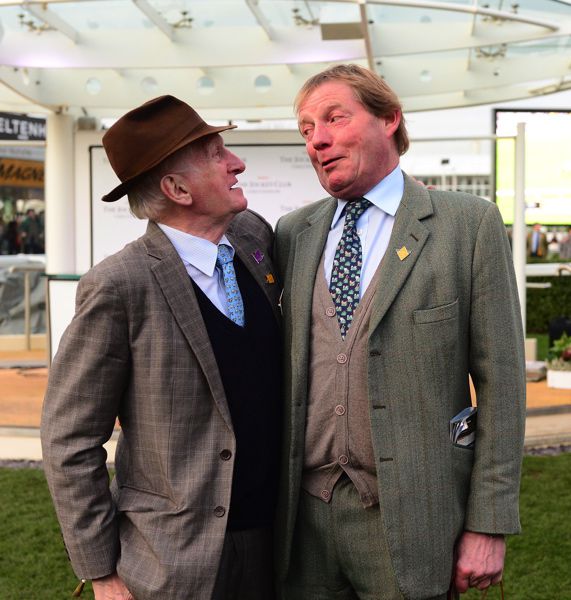 Paul Webber (right) with Martin Pipe