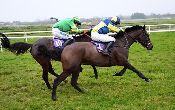 Forrard Away (nearside) heads My Club Colours just after the last