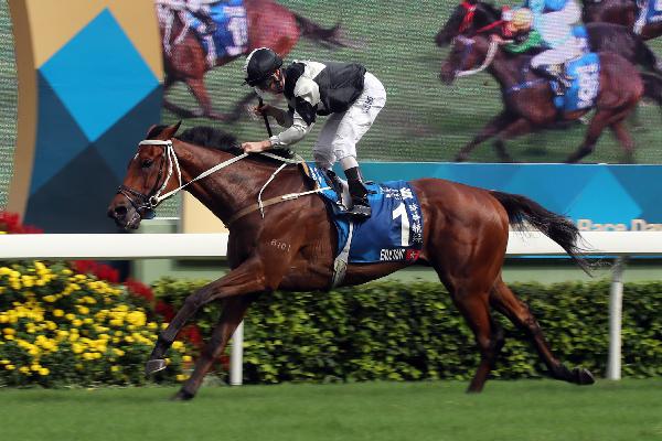 Exultant wins the 2019 Standard Chartered Champions & Chater Cup.