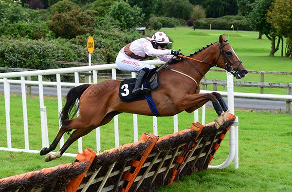 Bentham and Jonathan Moore jump the last