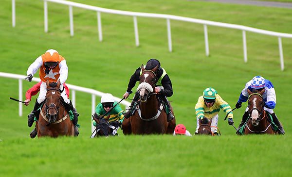 Walkers Point, orange with white star, sees it out best