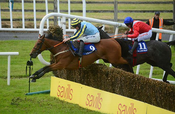 Razoul clears the last under Donagh Meyler
