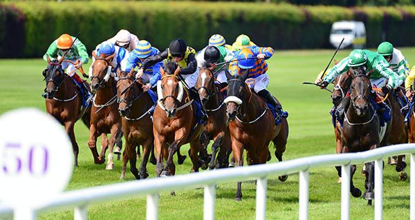 Munfallet (black sleeves and cap) wins for Denis and Ross Coakley