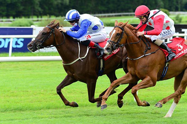 Amber Kite and Colin Keane (far side) beat Anna Strada 