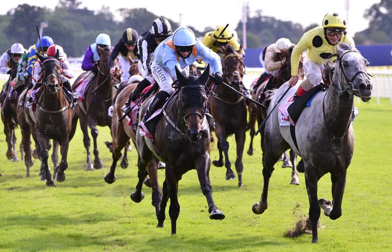 Fujaira Prince (right) winning last year's Sky Bet Ebor