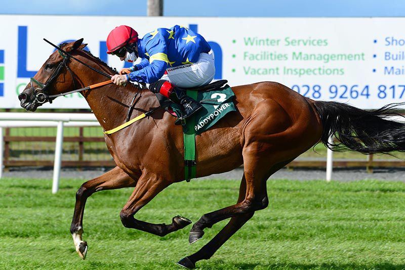 Jerandme approaches the winning post