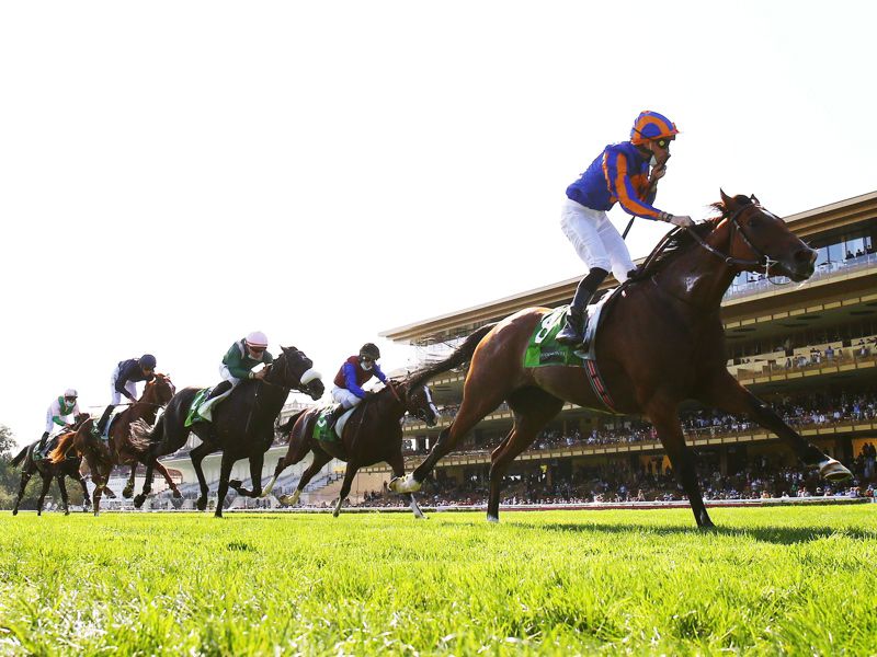 Mogul and Pierre-Charles Boudot (right) winning last month's Juddmonte Grand Prix De Paris at Longchamp