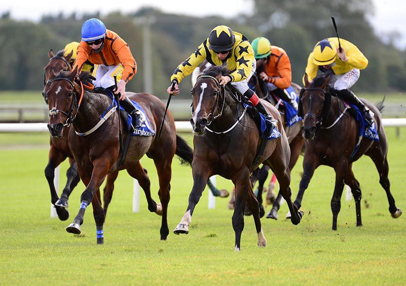 Taggalo and Conor Hoban (stars on sleeves) win from Lincoln (blue cap)