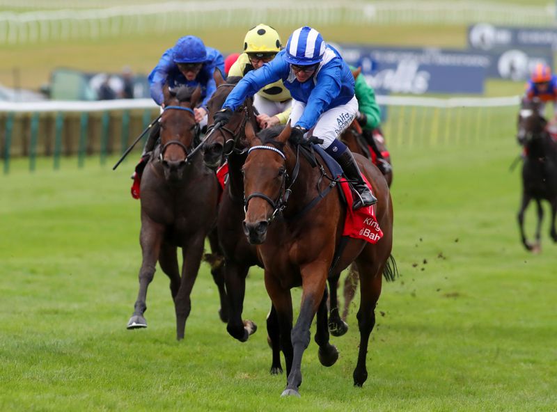 Nazeef winning the Sun Chariot Stakes at Newmarket earlier this month 