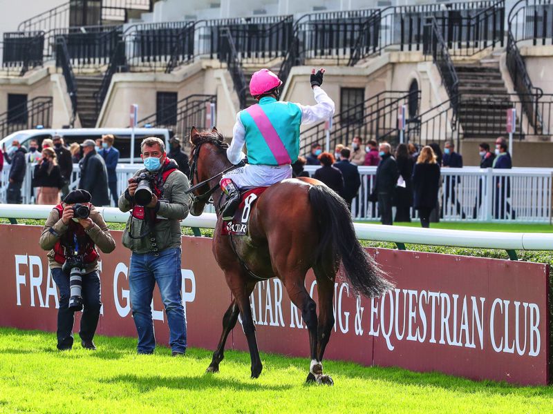 Enable on her final racecourse appearance at ParisLongchamp earlier this month