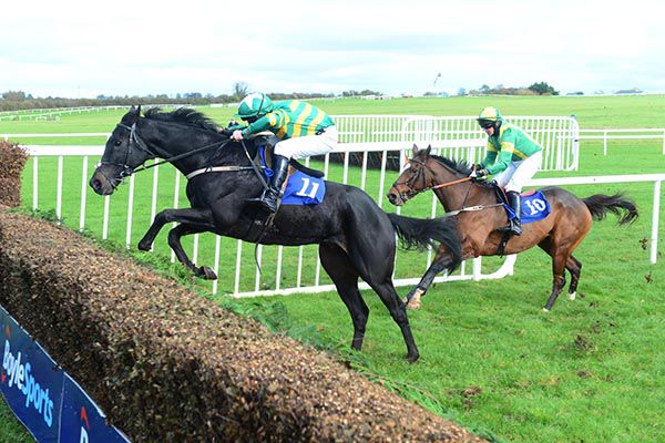 Steer Clear (Aidan Kelly) races to victory from Ciankyle (Mark Bolger)