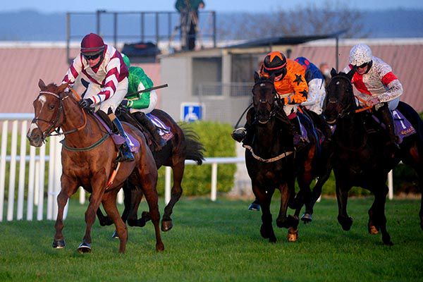 Cailin Dearg and Darragh Allen (left) win the bumper at Wexford