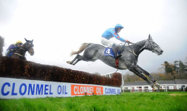 Bachasson and David Mullins (grey) lead home stablemate Cilaos Emery 
