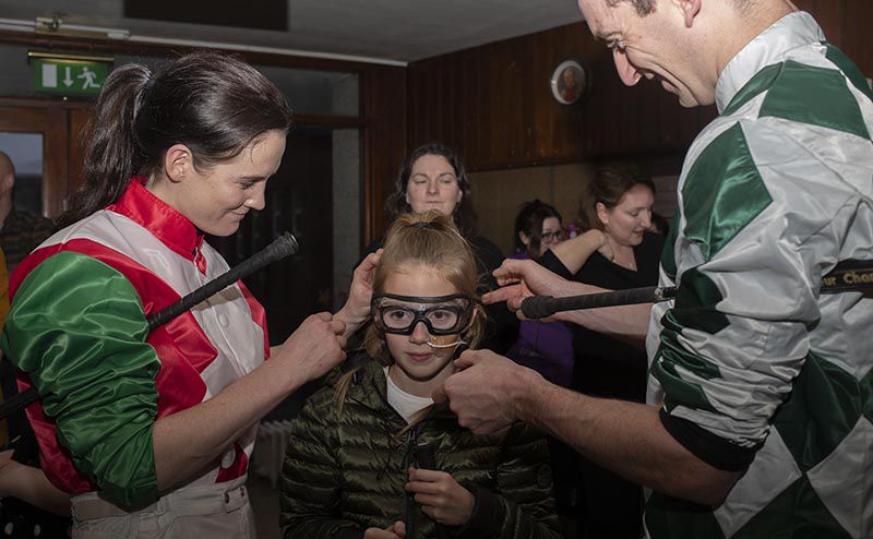 Jockeys Rachael Blackmore and Patrick Mullins at Crumlin in 2019