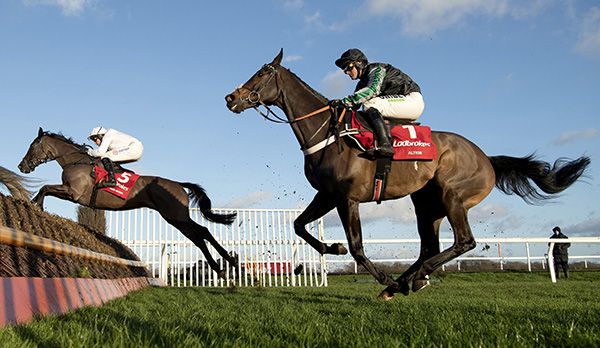 Altior chases Nube Negra at Kempton
