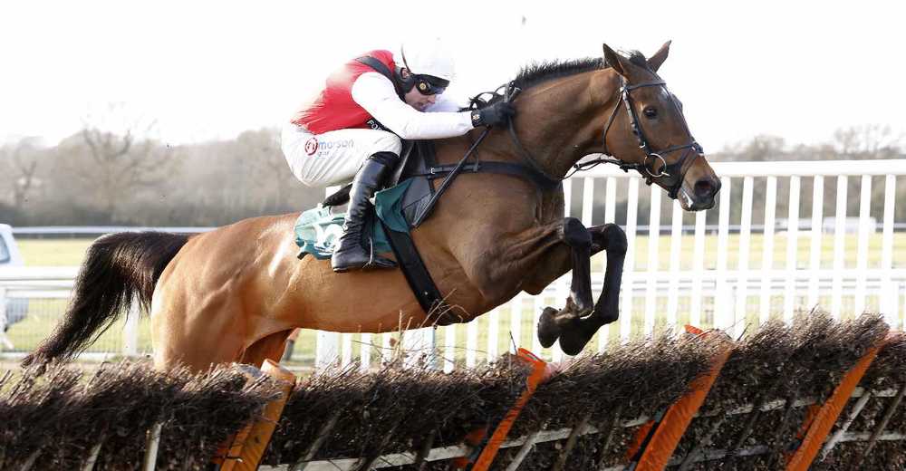 Molly Ollys Wishes and Harry Skelton pictured on their way to victory