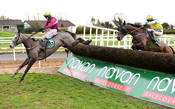 Stormy Judge and Danny Mullins land over the last