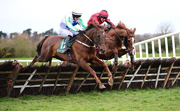 Cousin Harry (Hugh Morgan) just leads from Kasakh Noir (Liam McKenna)