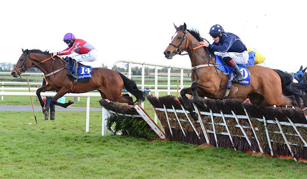 Rock Chica (Rachael Blackmore) leads from Paula's Prayer (Ricky Doyle)