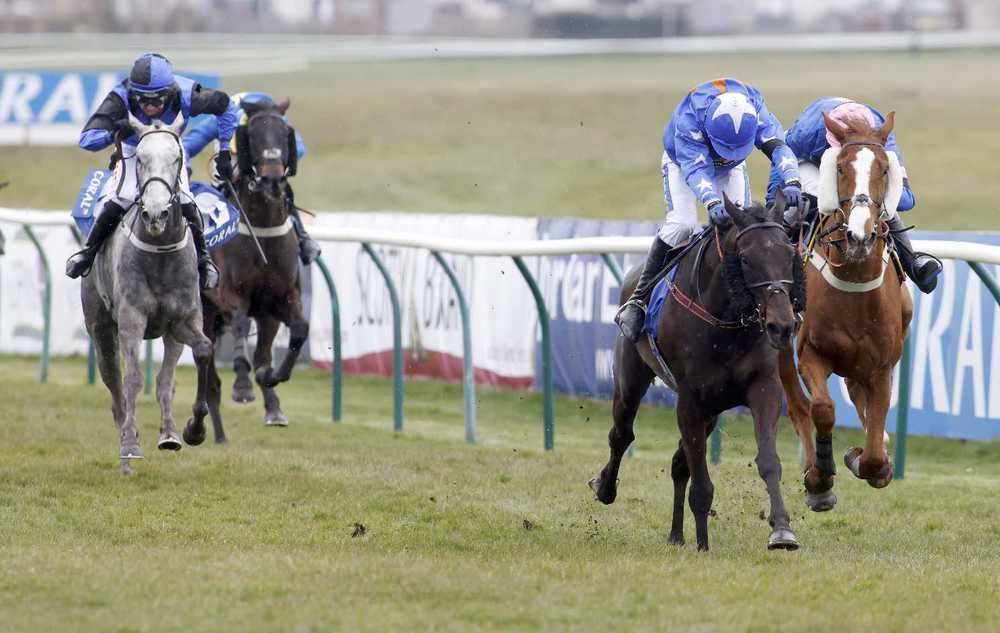 Mighty Thunder (Tom Scudamore) winning the Scottish National