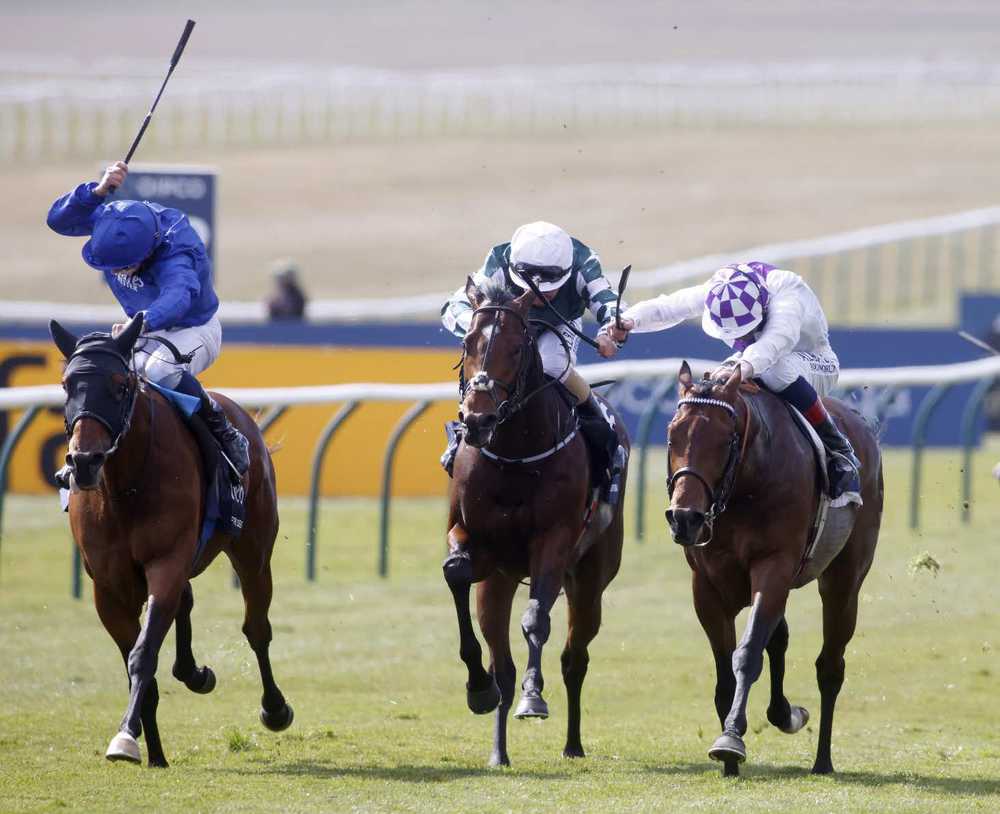 2,000 Guineas first and third Poetic Flare (right) and Lucky Vega (centre) could clash again at Royal Ascot