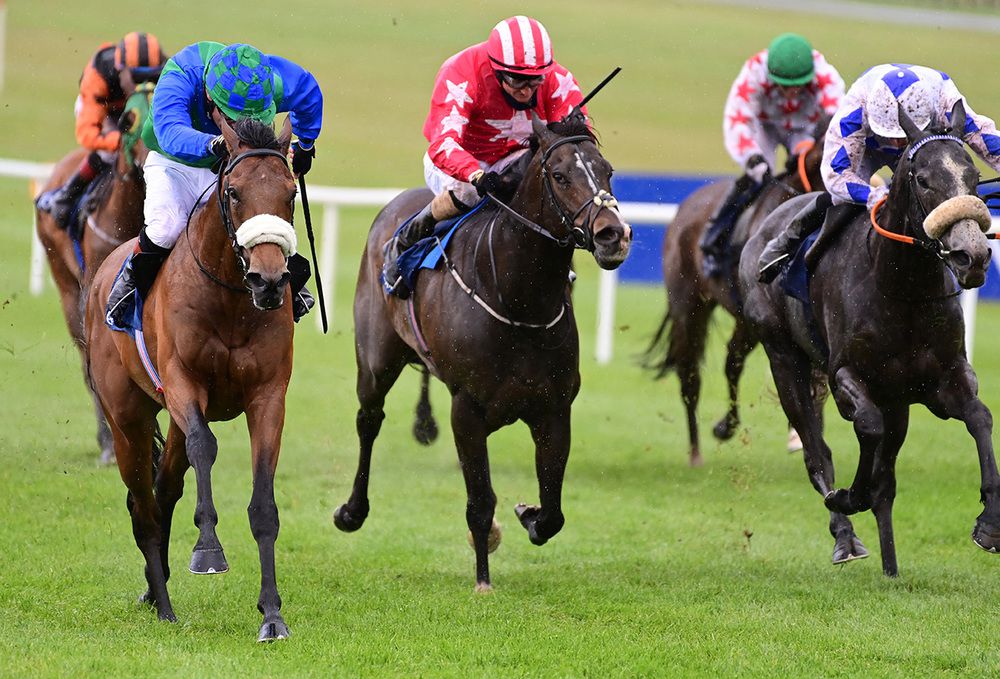 Snapraeterea, left, sees them off from the front