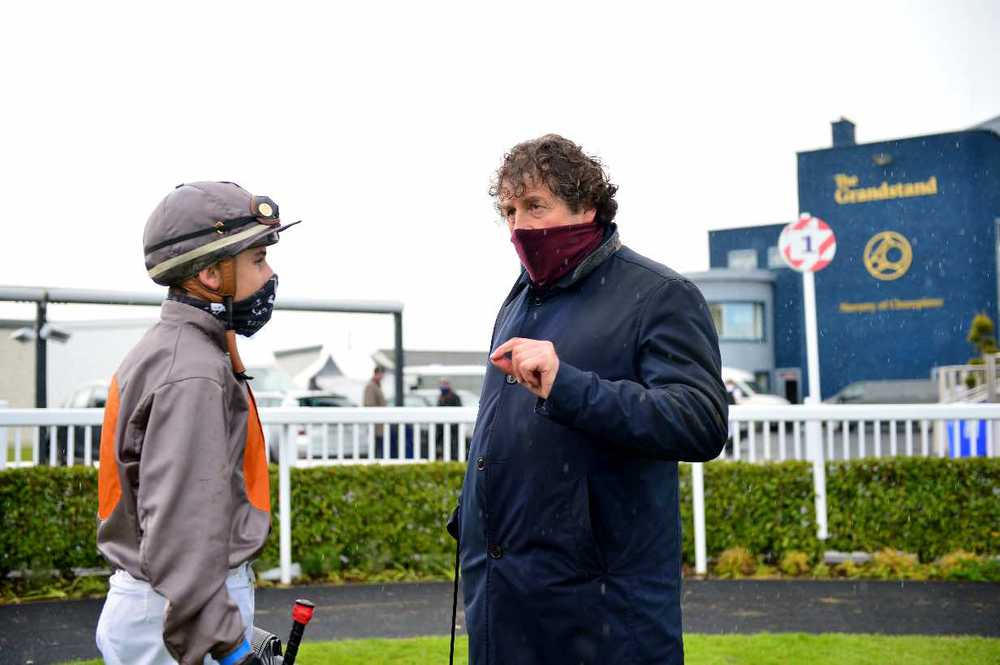 Adrian McGuinness pictured with Ronan Whelan