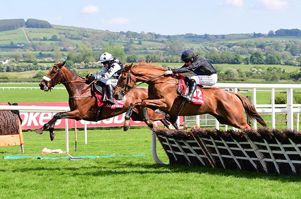 Full Noise and Sean Flanagan (right) tackle long-time Esthers Marvel at the last
