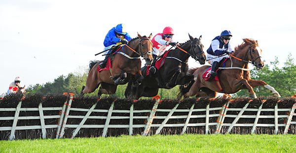 Henry Sellers, left, finishes strongest in Punchestown