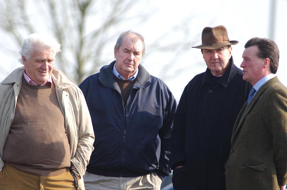 Former owner and trainer Noel Furlong (left)
