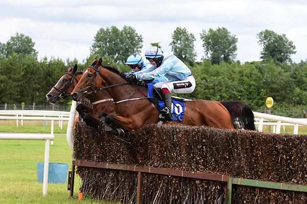 Druid's Altar (nearside) and Turnpike Trip in the air together at the last