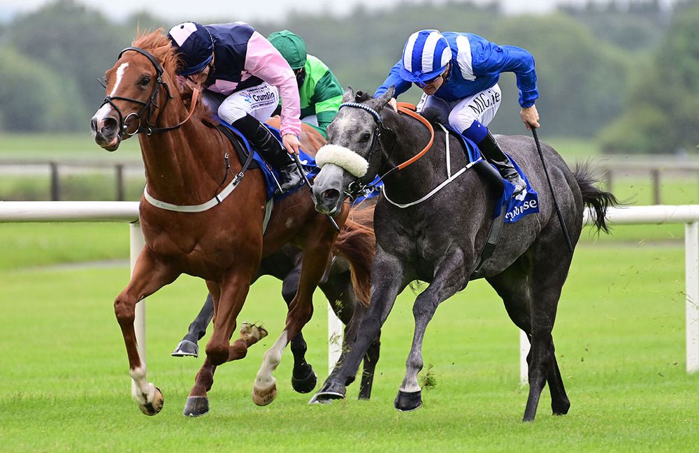 Mudamer, right, grabs a narrow lead