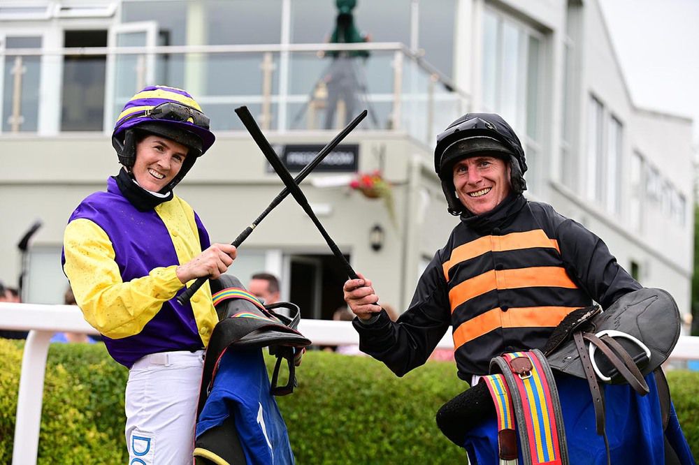 Rachael Blackmore and Phillip Enright share the spoils