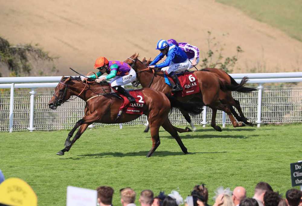 Lady Bowthorpe wins the Nassau Stakes