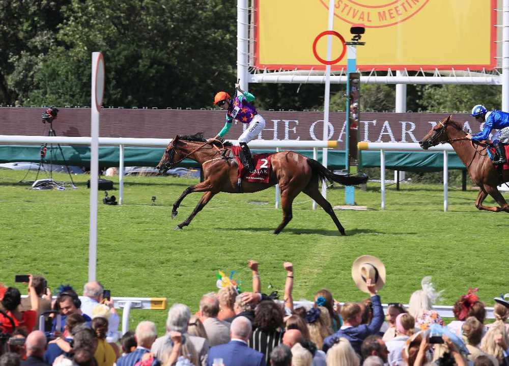 Lady Bowthorpe winning last month's Nassau Stakes