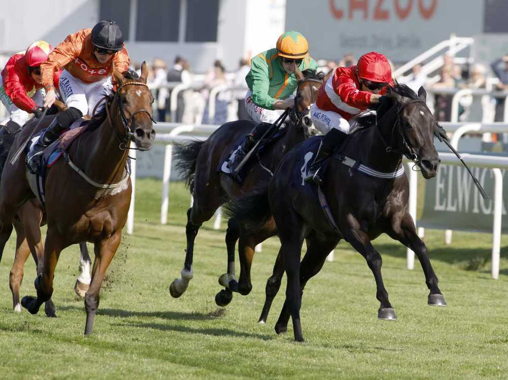 Just Beautiful (right) winning at Doncaster last week